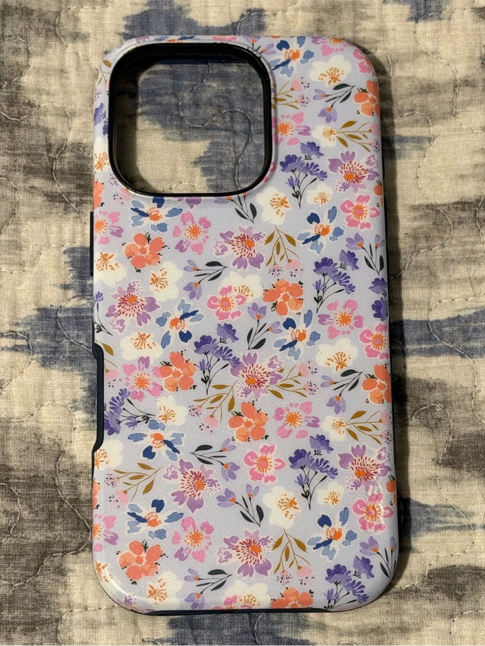 iPhone 16 Pro Casely Floral Lavender Protective Phone Case